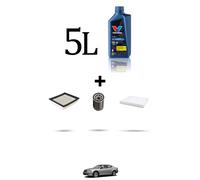 HOFFCAR Kit tagliando 3 FILTRI e 5L OLIO per Dodge Avenger 2.0 115kw dal 2007