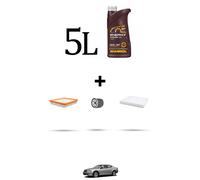 HOFFCAR Kit tagliando 3 FILTRI e 5L OLIO per Dodge Avenger 2.4 129kw dal 2007