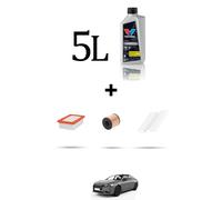 HOFFCAR Kit tagliando 3 FILTRI e 5L OLIO per Ds9 1.6 e-tense 165kw dal 2020