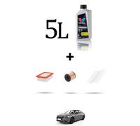 HOFFCAR Kit tagliando 3 FILTRI e 5L OLIO per Ds9 1.6 e-tense 265kw dal 2021