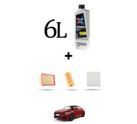 HOFFCAR Kit tagliando 3 FILTRI e 6L OLIO per Audi TT III (FV3,FVP) 2.0 tfsi 162k