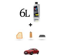 HOFFCAR Kit tagliando 3 FILTRI e 6L OLIO per Bmw serie 2 (G42,G87) 230i 180kw da