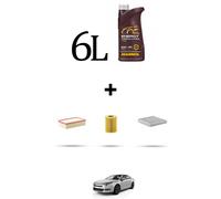 HOFFCAR Kit tagliando 3 FILTRI e 6L OLIO per Citroen C5 III 3.0 v6 177kw dal 200