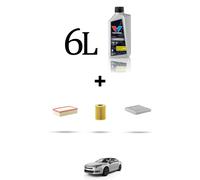 HOFFCAR Kit tagliando 3 FILTRI e 6L OLIO per Citroen C5 III 3.0 v6 177kw dal 200