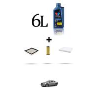 HOFFCAR Kit tagliando 3 FILTRI e 6L OLIO per Dodge Avenger 3.6 211kw dal 2012