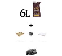 HOFFCAR Kit tagliando 3 FILTRI e 6L OLIO per Ford Kuga III 1.5 Ecoboost 88kw dal