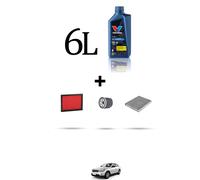 HOFFCAR Kit tagliando 3 FILTRI e 6L OLIO per Infiniti FX 50 287kw dal 2009