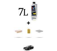 HOFFCAR Kit tagliando 3 FILTRI e 7L OLIO per Citroen C6 3.0 v6 hdi 155kw dal 200
