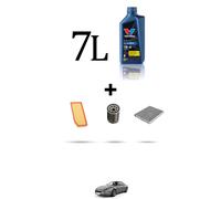 HOFFCAR Kit tagliando 3 FILTRI e 7L OLIO per MASERATI 3200 GT 3.2 Biturbo V8 27