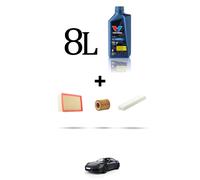 HOFFCAR Kit tagliando 3 FILTRI e 8L OLIO per Porsche 911 (992) 3.0 Carrera 331kw