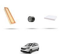 HOFFCAR Kit tagliando - 3 filtri per Dacia Lodgy 1.6 Mpi 61kw dal 2012