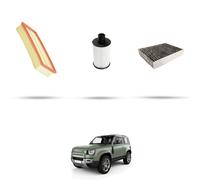 HOFFCAR Kit tagliando - 3 filtri per Land Rover Defender (L663) P500 4x4 368kw d