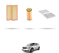 HOFFCAR Kit tagliando - 3 filtri per Mercedes Classe R (W251) 280 170kw Dal 2007