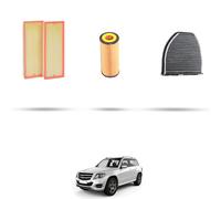 HOFFCAR Kit tagliando - 3 filtri per Mercedes GLK (X204) 300 170kw Dal 2009