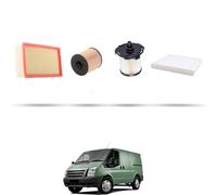 HOFFCAR Kit tagliando 4 filtri compatibile con Ford Transit 2007 2.2 TDCi 114kw 2011