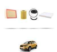 HOFFCAR Kit tagliando 4 filtri compatibile con Opel Mokka Mokka X 1.7 CDTI 96kw 2012