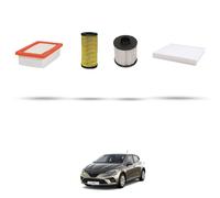 HOFFCAR Kit tagliando - 4 filtri compatibile con Renault Clio V 1.5 Blue dCi 115