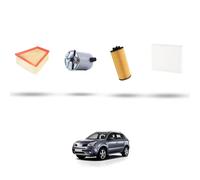 HOFFCAR Kit tagliando - 4 filtri compatibile con Renault Koleos 2.0 Dci 130kw Da