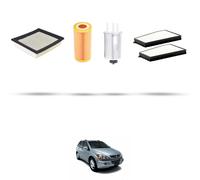 HOFFCAR Kit tagliando - 4 filtri compatibile con Ssangyong Kyron 200 Xdi 104kw d
