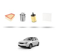 HOFFCAR Kit tagliando 4 filtri compatibile con Vw POLO IV (9N) 1.4 TDI 51kw 2005 2009