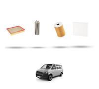 HOFFCAR Kit tagliando - 4 filtri compatibile con Vw Transporter 2.0 TDI (7E,7F)