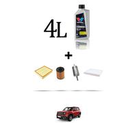 HOFFCAR Kit tagliando 4 FILTRI e 4L OLIO per Jeep Renegade (BU) 1.4 Multiair 125