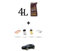 HOFFCAR Kit tagliando 4 FILTRI e 4L OLIO per Vw Golf V (1K1,1K5,AJ5,5M1,521) 1.9