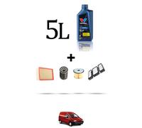 HOFFCAR Kit tagliando 4 FILTRI e 5L OLIO per Citroen Dispatch I 1.9 td 68kw dal