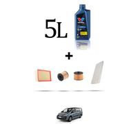 HOFFCAR Kit tagliando 4 FILTRI e 5L OLIO per Citroen Dispatch II 2.0 HDI 88kw da