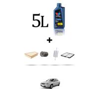 HOFFCAR Kit tagliando 4 FILTRI e 5L OLIO per Citroen Xsara Coupe 2.0i 120kw dal