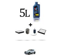 HOFFCAR Kit tagliando 4 FILTRI e 5L OLIO per Dr 5 1.8 97kw dal 2011