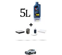 HOFFCAR Kit tagliando 4 FILTRI e 5L OLIO per Dr 5 2.0 16V 102kw dal 2007