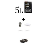 HOFFCAR Kit tagliando 4 FILTRI e 5L OLIO per MASERATI GRECALE 2.0T GT Mild Hybri
