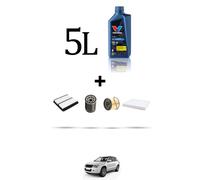 HOFFCAR Kit tagliando 4 FILTRI e 5L OLIO per Suzuki Grand Vitara 2.0 HDI 80kw da
