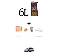 HOFFCAR Kit tagliando 4 FILTRI e 6L OLIO per Toyota Corolla IX Verso 2.2 D-4D 10