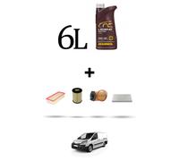 HOFFCAR Kit tagliando 4 FILTRI e 6L OLIO per Toyota Proace 2.0 D4-D 120kw Dal 20