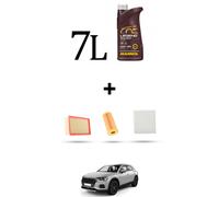HOFFCAR Kit tagliando 4 FILTRI e 7L OLIO per Audi Q3 (F3B,F3N) RSQ3 294kw dal 20