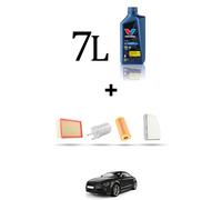 HOFFCAR Kit tagliando 4 FILTRI e 7L OLIO per Audi TT II (8J3) 2.5 tfsi 250kw dal
