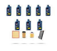 HOFFCAR Kit tagliando 4 FILTRI e 8L OLIO compatibile con Renault Espace IV 3.0 dCi V6 133Kw 2006