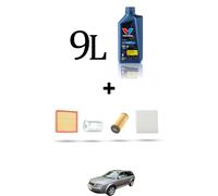 HOFFCAR Kit tagliando 4 FILTRI e 9L OLIO per Audi ALLROAD (4BH) 4.2 V8 220kw dal