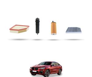 HOFFCAR Kit tagliando - 4 filtri per Bmw x4 (G02,F98) 20dx 140kw dal 2018