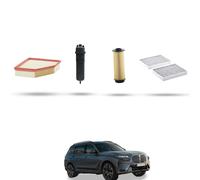 HOFFCAR Kit tagliando - 4 filtri per Bmw x7 (G07) 40d hybrid 250kw dal 2019