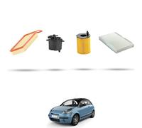 HOFFCAR Kit tagliando - 4 filtri per Citroen C3 Pluriel 1.4 hdi 50kw dal 2004 al