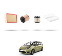 HOFFCAR Kit tagliando - 4 filtri per Citroen C4 Picasso 2.0 hdi 120kw dal 2010
