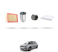 HOFFCAR Kit tagliando - 4 filtri per Fiat Stilo 1.9 JTD 103kw dal 2003 al 2008