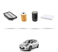 HOFFCAR Kit tagliando - 4 filtri per Hyundai ix20 1.4 CRDi 66kw dal 2010
