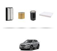 HOFFCAR Kit tagliando - 4 filtri per Hyundai Tucson II 1.6 CRDi Hybrid 85kw dal