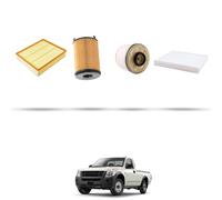 HOFFCAR Kit tagliando - 4 filtri per Isuzu D-Max 1.9 Ddi 120kw dal 2017