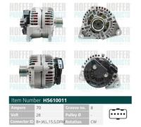 HOFFER Alternatore 4892318