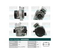 HOFFER Alternatore FORD 1,6 1,4 1064383 1748637 1070806 3N1110300AA 1090084